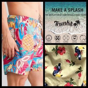 NWT Trunks Surf & Swim Printed Trunks